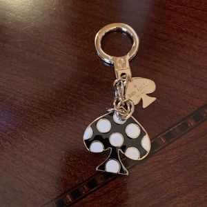 NWOT Kate Spade polka dot keychain